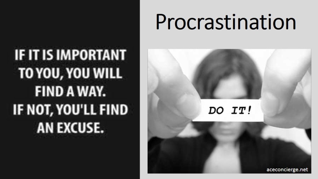 Procrastination Just Do it