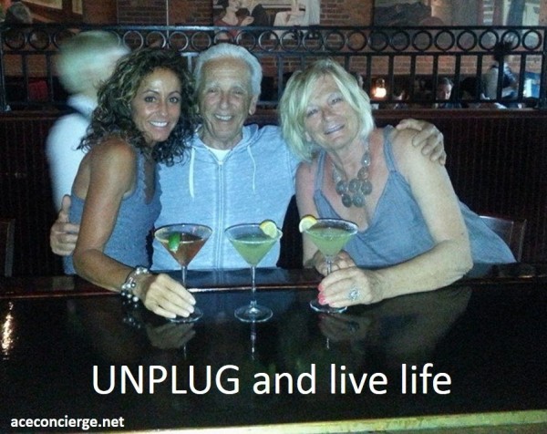 Unplug from technology