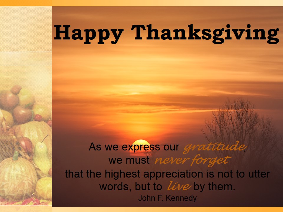 Thanksgiving Gratitude